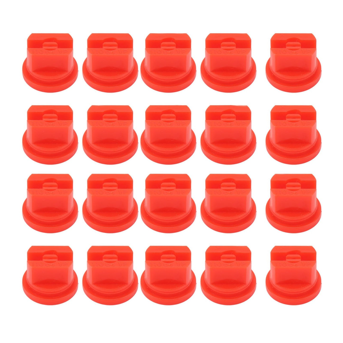 20 Pcs Flat Fan Spray Tip Uniform Spray Distribution 110 Degree Agricultural Sprayer Atomizing Nozzle 30.58mm Bore Diameter