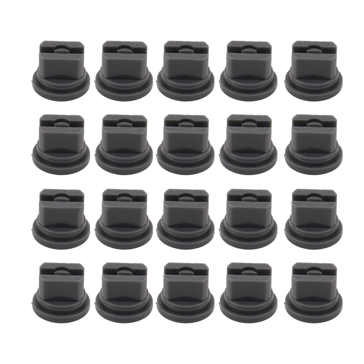 20 Pcs Flat Fan Spray Tip Uniform Spray Distribution 110 Degree Agricultural Sprayer Atomizing Nozzle 30.2mm Bore Diameter