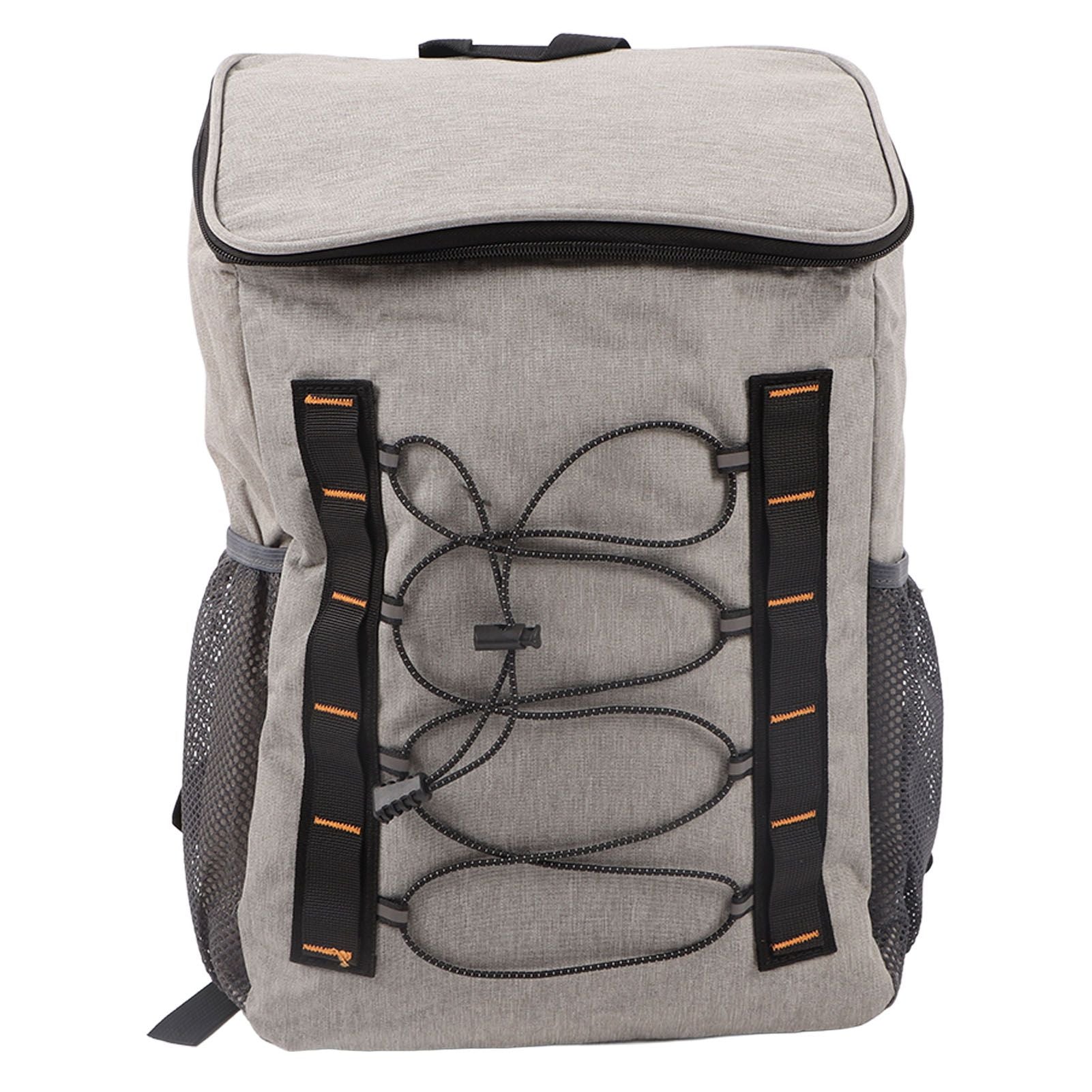 Insulated Backpack Outdoor Large Capacity Insulation Bag Long Term Thermal Insulation Lunch Bag with Side Cup Holder for Travel Picnic Camping