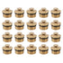 20PCS Brass Misting Nozzles 1/2 Inch Adjustable Dust Removal Cooling Atomizers Nozzles for Lawn Garden