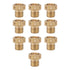 10PCS Misting Nozzle Brass Multiple Holes Anti Corrosion Fine Misting Water Nozzles for Cooling System Garden Lawn M14x1.5