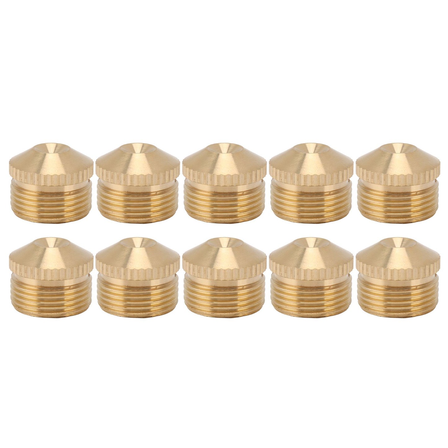 10pcs Brass Misting Nozzles Fog Sprinkler Head for Factory Site Coal Mine Garden Lawn Cooling System G3/4 Inch