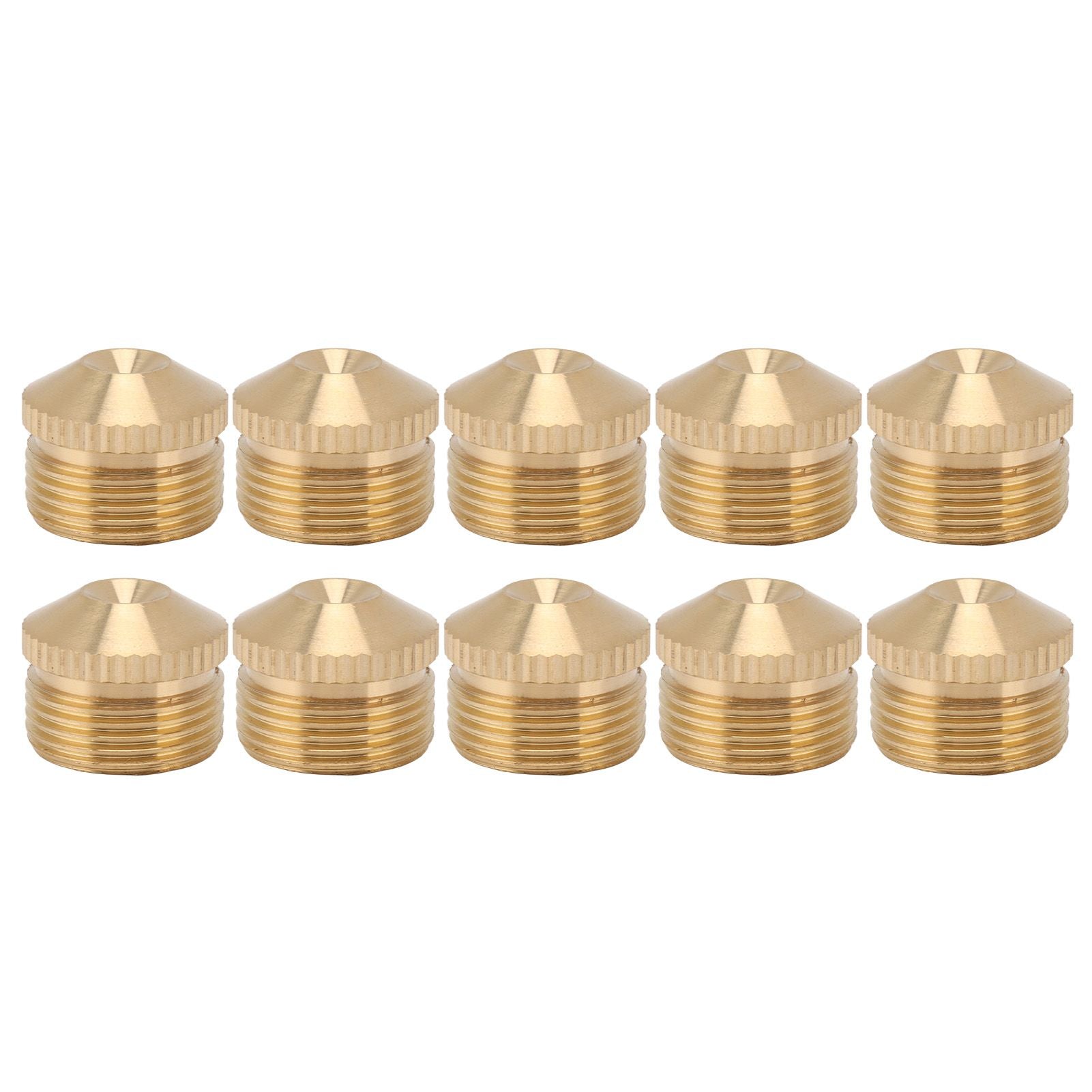 10pcs Brass Misting Nozzles Fog Sprinkler Head for Factory Site Coal Mine Garden Lawn Cooling System G3/4 Inch