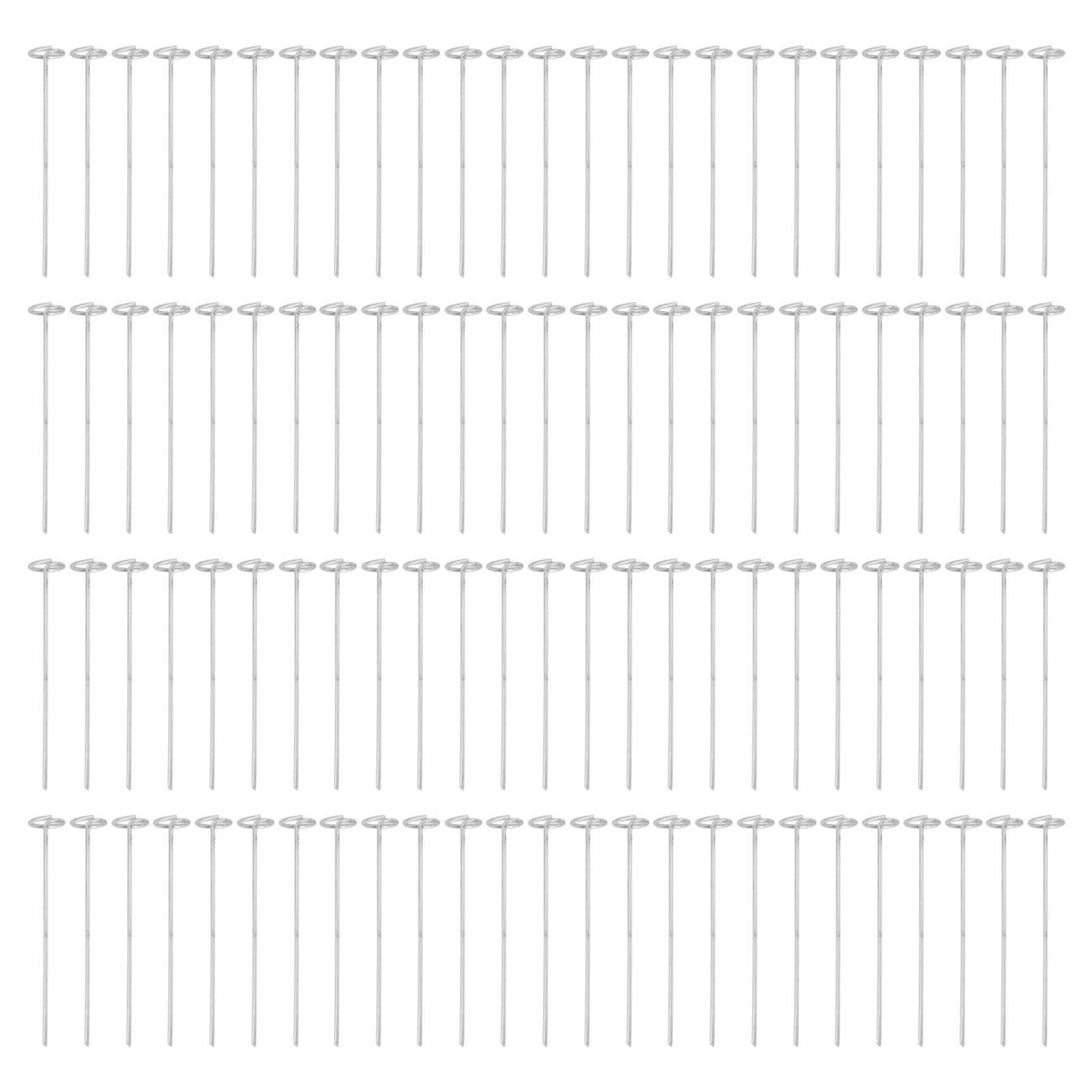 100PCS Ground Nail Galvanized Iron Rust Proof Artificial Turf Stakes for Weed Barriers Tent Garden Cloth Sunshade Net