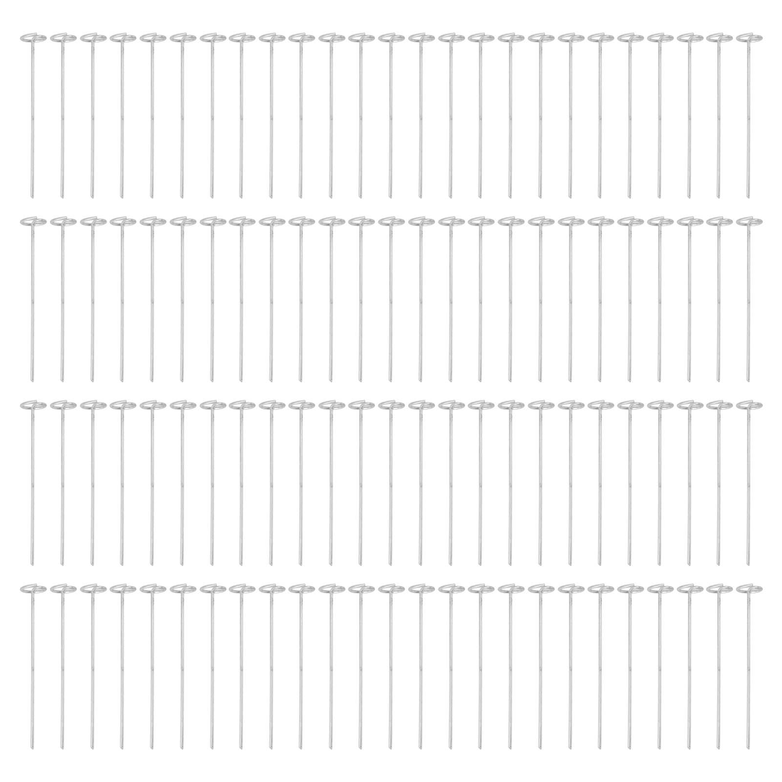 100PCS Ground Nail Galvanized Iron Rust Proof Artificial Turf Stakes for Weed Barriers Tent Garden Cloth Sunshade Net