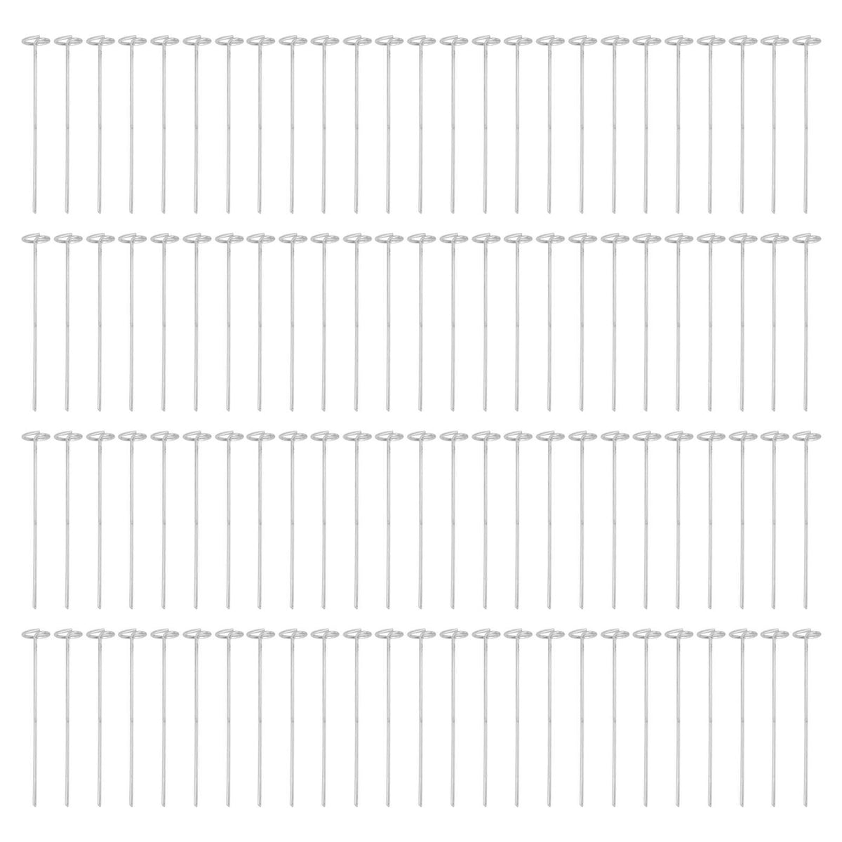 100PCS Ground Nail Galvanized Iron Rust Proof Artificial Turf Stakes for Weed Barriers Tent Garden Cloth Sunshade Net