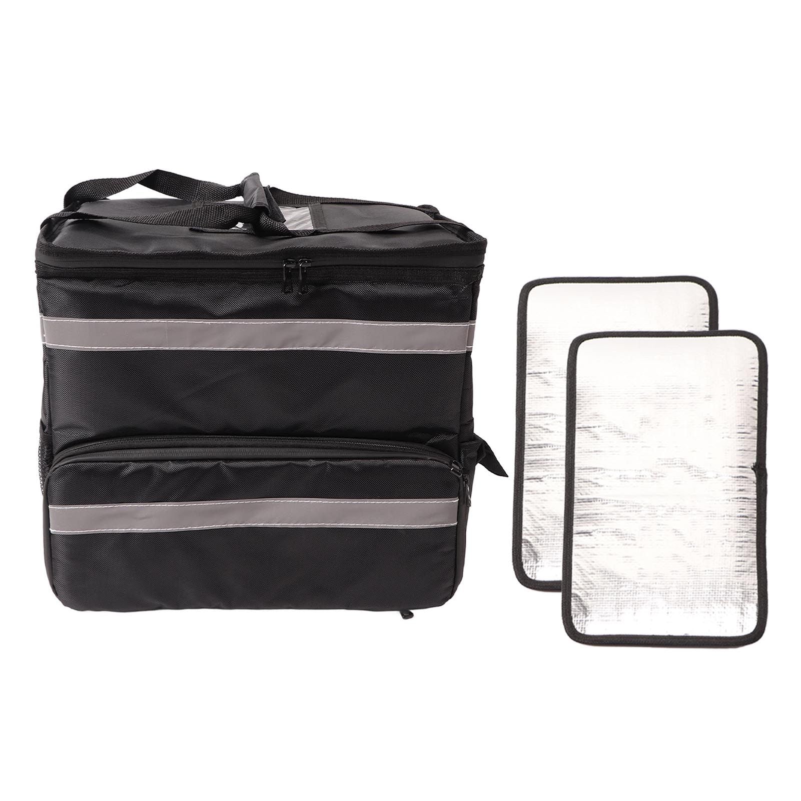 50L Insulated Pizza Delivery Backpack Take Out Food Delivery Thermal Backpack with Expandable Layer for Camping Travel