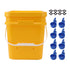 Automatic Chicken Waterer Cup with 12L Handheld Barrel Poultry Drinking Equipemnt for Goose Duck Bucket + Blue Bird Bowl + Black Screws