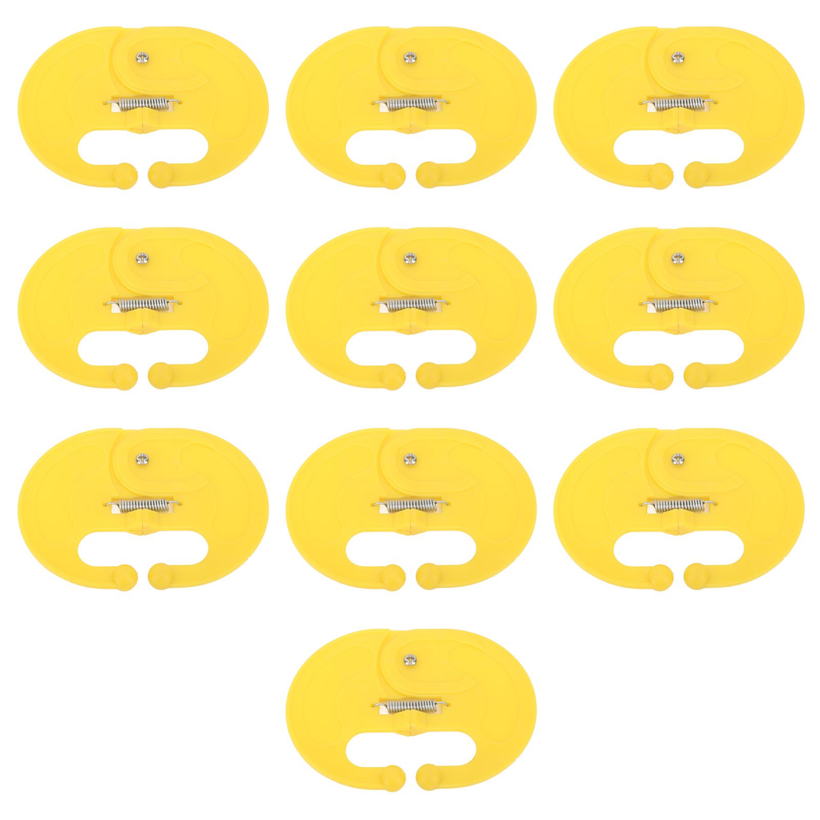 10 Pcs Calf Weaner Spring Lock High Tensile Strength Lengthened Widened PP Calf Nose Thorn Milk Sucking Preventer