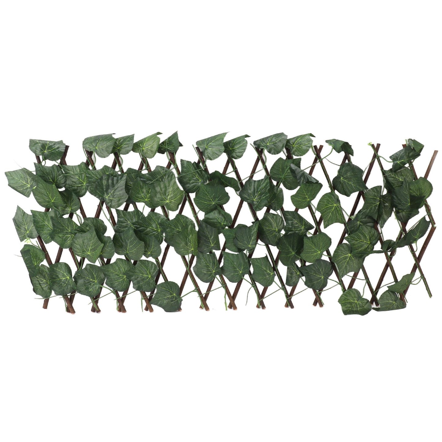 Artificial Hedges Fence Simulation Expandable Sun Protection Waterproof Artificial Topiary Hedge Plant for Garden Grape Leaves