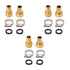 3 Set Garden Hose Repair Kit Hose Repair Connector with Clamps for 3/4 5/8 Garden Hose
