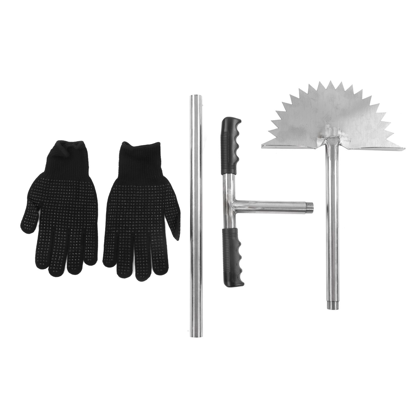 Manual Lawn Edger with Saw Tooth Blade Half Moon Edger Lawn Tool with T Grip Handle for Cleaning Edges Along Sidewalks