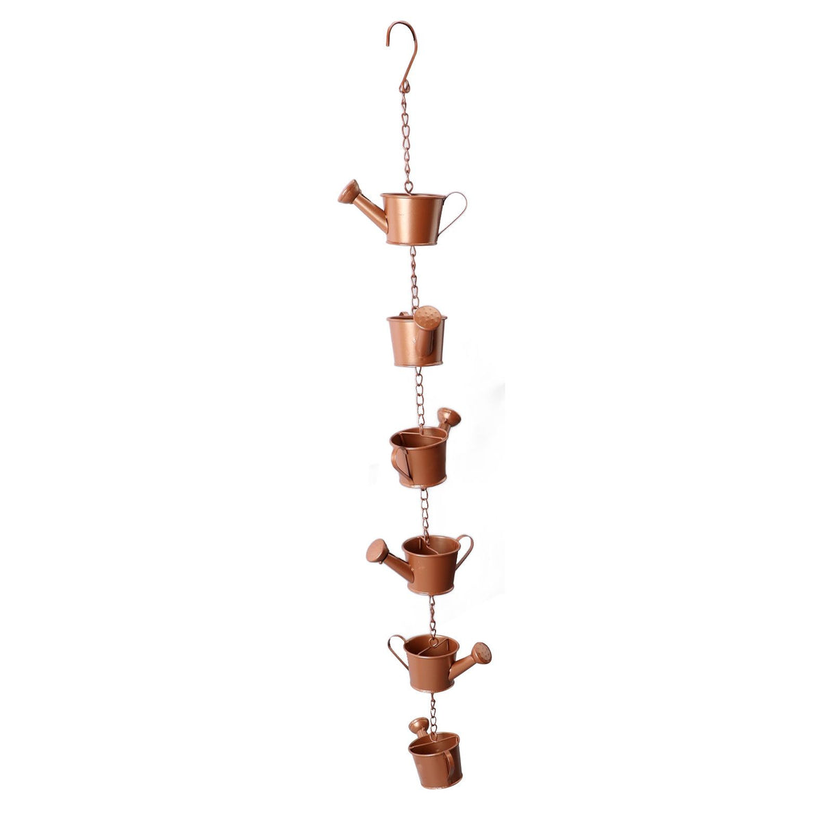 Kettle Rain Chain Elegant Stable Metal Hanging Kettle Rain Chain for Garden Artwork Decoration