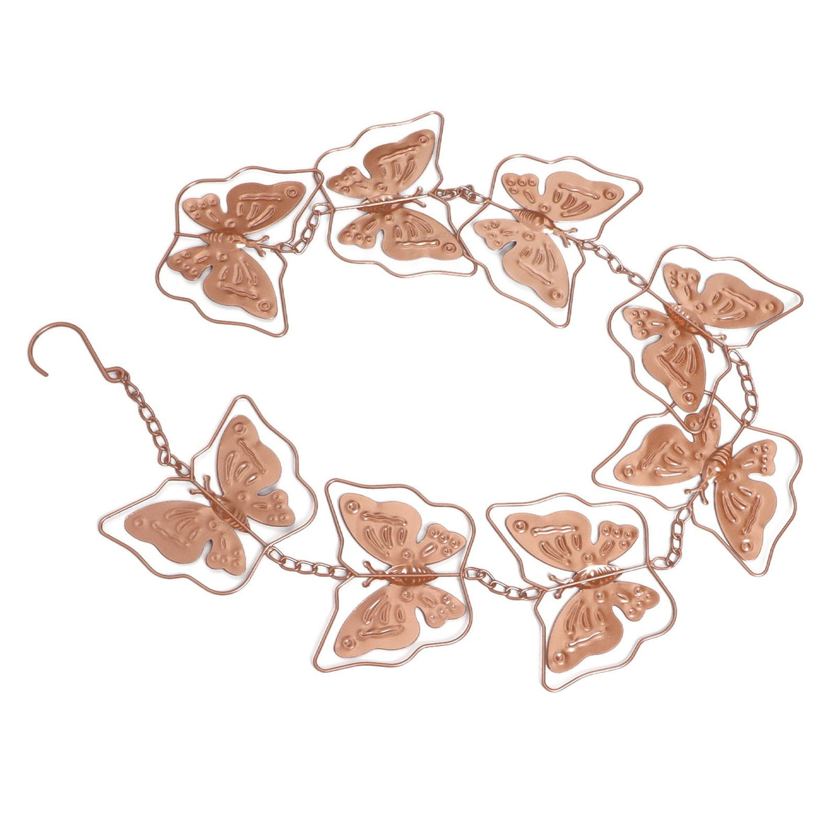 Butterfly Rain Chain Metal Outdoor Decorative Downspout Hanging Drainage Rain Catcher