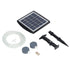 Solar Aquarium Air Pump Oxygenator Solar Powered Air Pump Low Noise Solar Pond Aerator with 2 Air Bubble Stones for Pond