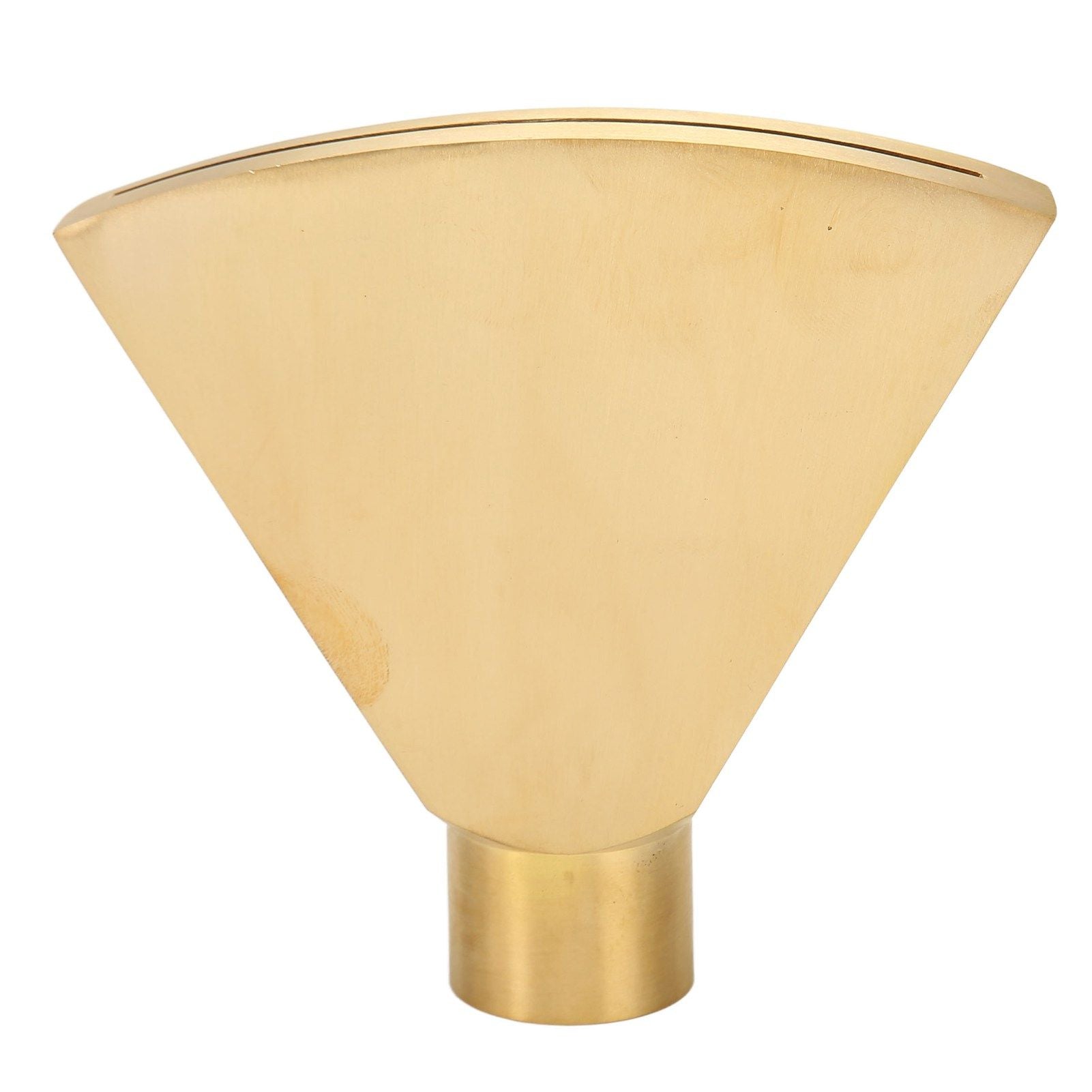 Fan Shaped Fountain Nozzle G1 Inch Brass Flat Head Spray Nozzle Fountain Sprinkler Head for Garden Pool Pond Landscaping