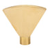 Fan Shaped Fountain Nozzle G1 Inch Brass Flat Head Spray Nozzle Fountain Sprinkler Head for Garden Pool Pond Landscaping