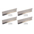 4 Pack Rainwater Valley Gutter Aluminium Rainwater Diverter Splashing Guard with 32 Screws for Roof