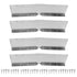 4pcs Gutter Valley Splash Guards Aluminum Rain Gutter Valley Roofing Gutter Guards Or House Shingle Roofs Corner