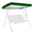 Outdoor Swing Chair Canopy Replacement Patio Swing Chair Top Cover WaterproofTop Rain Cover 190T Silver Coated 190x132x15cm/20cm Silver