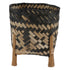Plant Basket Northern Europe Style Bamboo Weaving Plant Pot Handwoven Indoor Outdoor Storage Organizer Plant Holder
