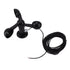 Anemometer Sensor Wind Speeds Cup with 8M Waterproof Cable 4cm Mounting Hole Anti Interference 3 Cups Wind Speed Detector for Outdoor 0‑3.8v