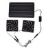20W Solar Powered Dual Fan 12V Efficient Energy Saving Solar Panel Fan Kit with Switch for RV Greenhouse Pet Home