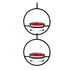 Beautiful Circular Hanging Hummingbird Feeder Outdoor Hanging Humming Bird Feeder 2pc