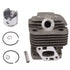 Cylinder Piston Assembly Kit Aluminum Alloy 38mm Electric Chainsaw Cylinder Piston Replace Part for SRM 350ES SRM 3605 RM 350