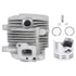 Cylinder Piston Assembly Kit Aluminum Alloy 34mm Cylinder Piston Replacement Part for G26L 226 Chainsaw