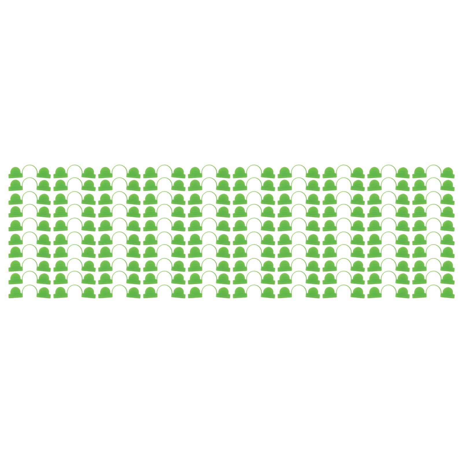 100PCS Greenhouse Arch Frame Double Head Plastic Clip Heating Press Film Clip Clamp 4mm