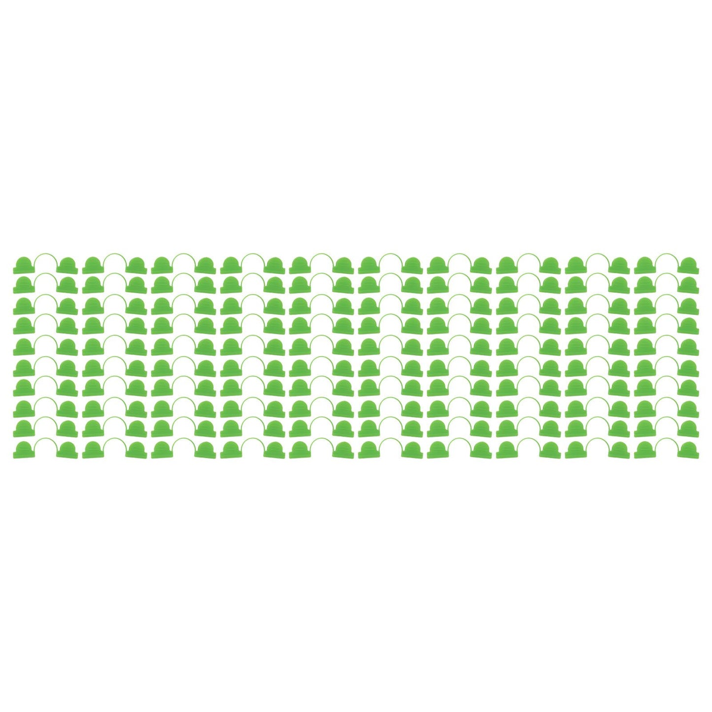 100PCS Greenhouse Arch Frame Double Head Plastic Clip Heating Press Film Clip Clamp 6mm