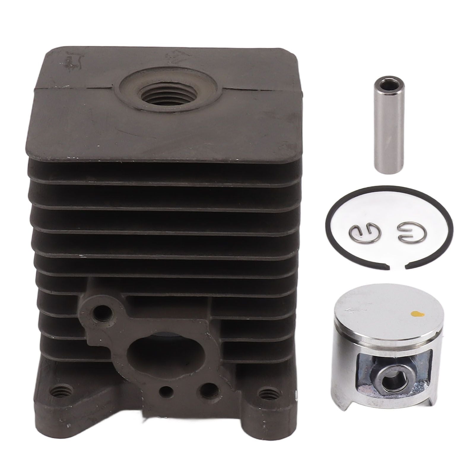 Cylinder Piston Assembly Kit 33.5mm Aluminum Alloy Trimmer Cylinder Piston Replacement for Homelite S25 Garden Tools Spare Parts
