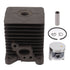 Cylinder Piston Assembly Kit 33.5mm Aluminum Alloy Trimmer Cylinder Piston Replacement for Homelite S25 Garden Tools Spare Parts