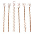 6PCS Electroculture Stakes Stable Support Garden Antenna Copper Coil for Growing Garden Plants Fruits Vegetables