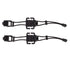2Pcs Backpack Binding Clip MOLLE Gear Organizer Fastener Elastic Binding Buckle Carabiner Clip Bags Clasp Cord Fix Gear Elastic Strap Black