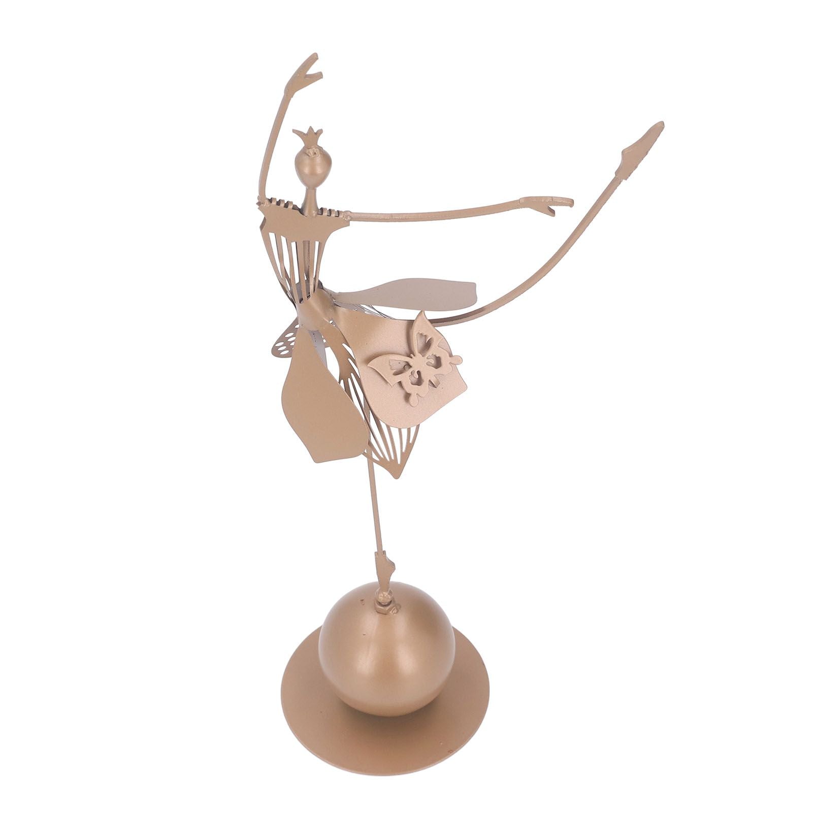 Dancing Girl Statue Lifelike Waterproof Colorfast Rugged Garden Dancing Girl Decoration for Yard Lawn