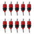 10pcs Automatic Chicken Water Nipple 360 Degree Poultry Drinking Water Chicken Duck Hen Watering Nipple Red Steel Ball