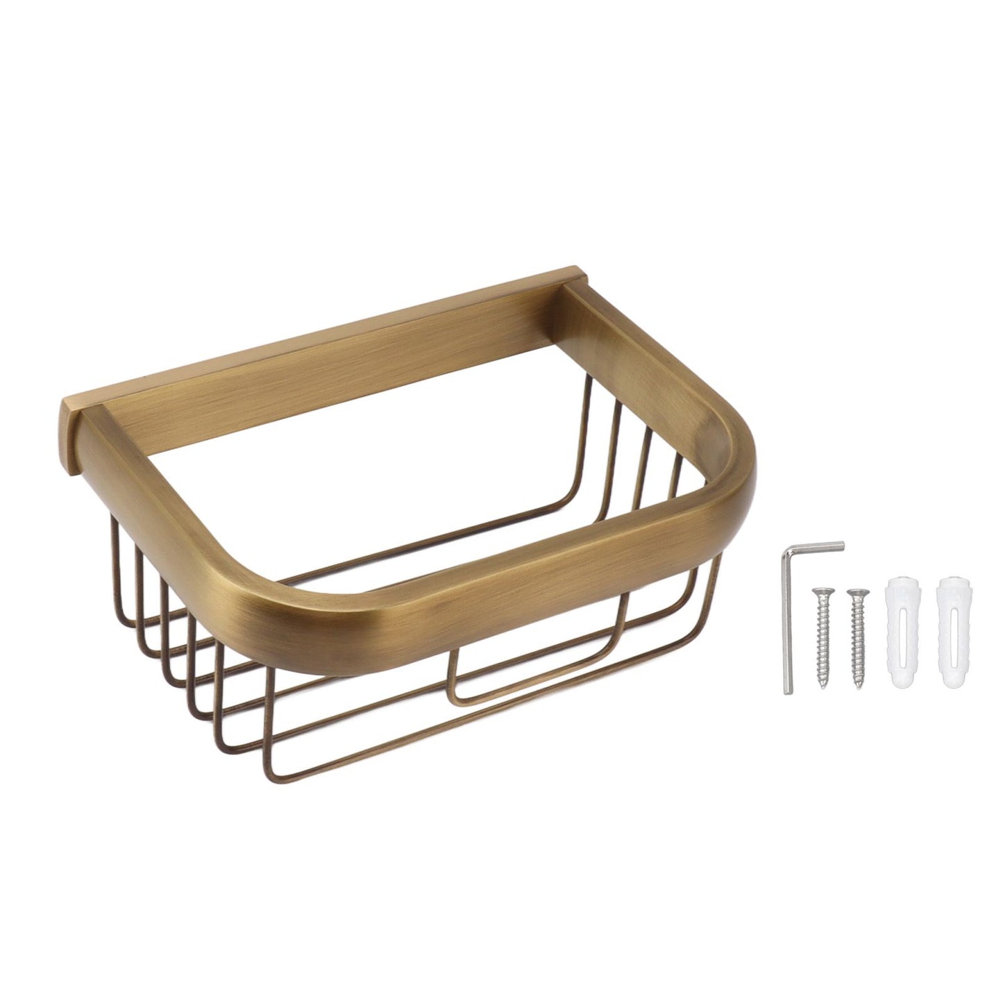 Wall Mount Tissue Holder Innovative Vintage Brass Bathroom Toilet Paper Holder for Kitchen Living Room Bathroom