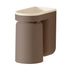 Wall Mounted Toothbrush Holder with Drainage Function Self Adhesive Toothbrush Holder with Cups for Bathroom Caramel Brown