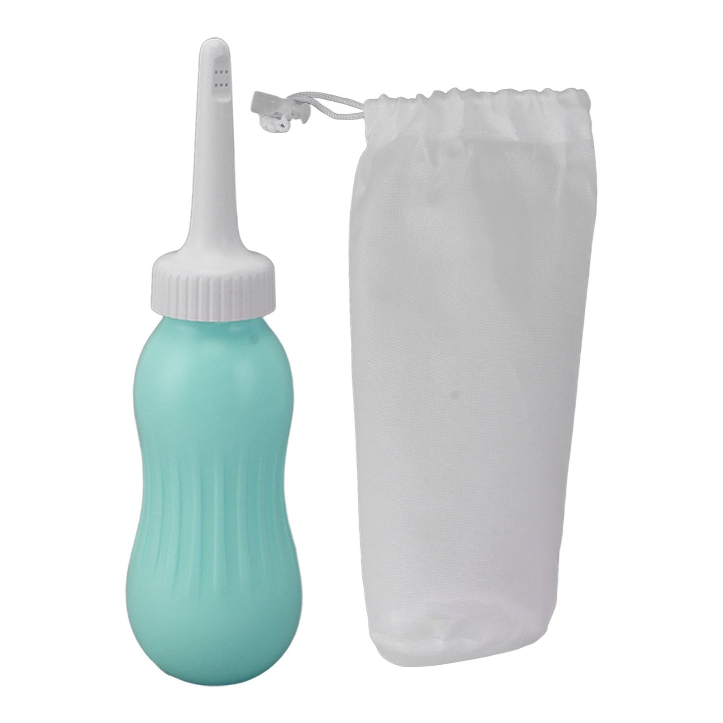 Portable Bidet Sprayer Heavy Injection 500ml Silicone Handheld Bidet Enema Bulb for Women Maternity Mint Green