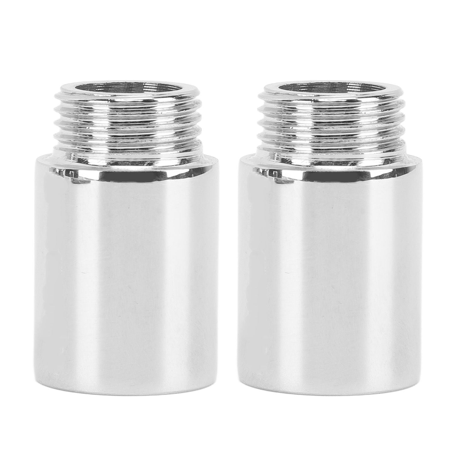 2PCS Shower Arm Extension Stainless Steel Chrome Plating Shower Head Extension Pipe for Bathroom 3cm/1.2in