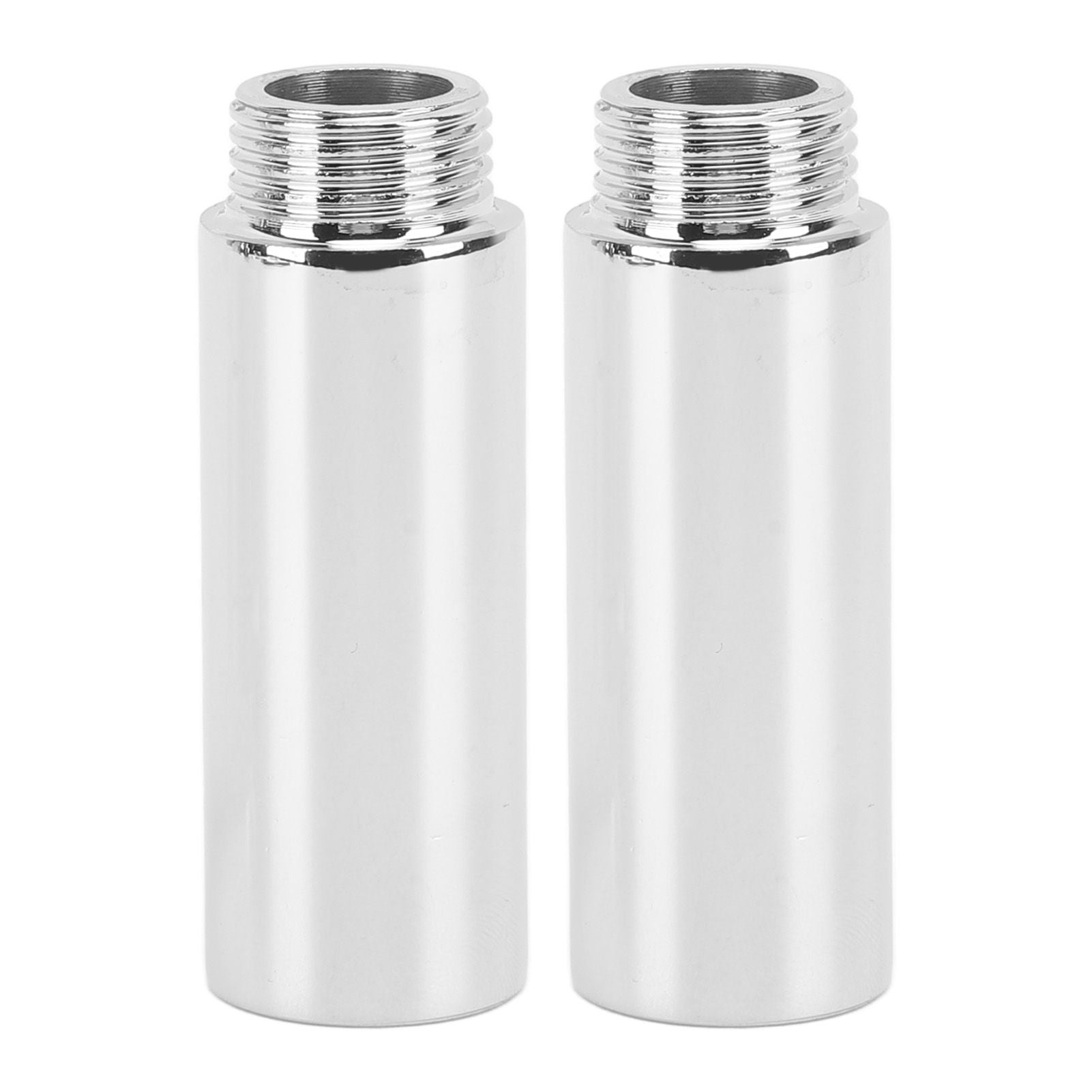 2PCS Shower Arm Extension Stainless Steel Chrome Plating Shower Head Extension Pipe for Bathroom 6.1cm/2.4in