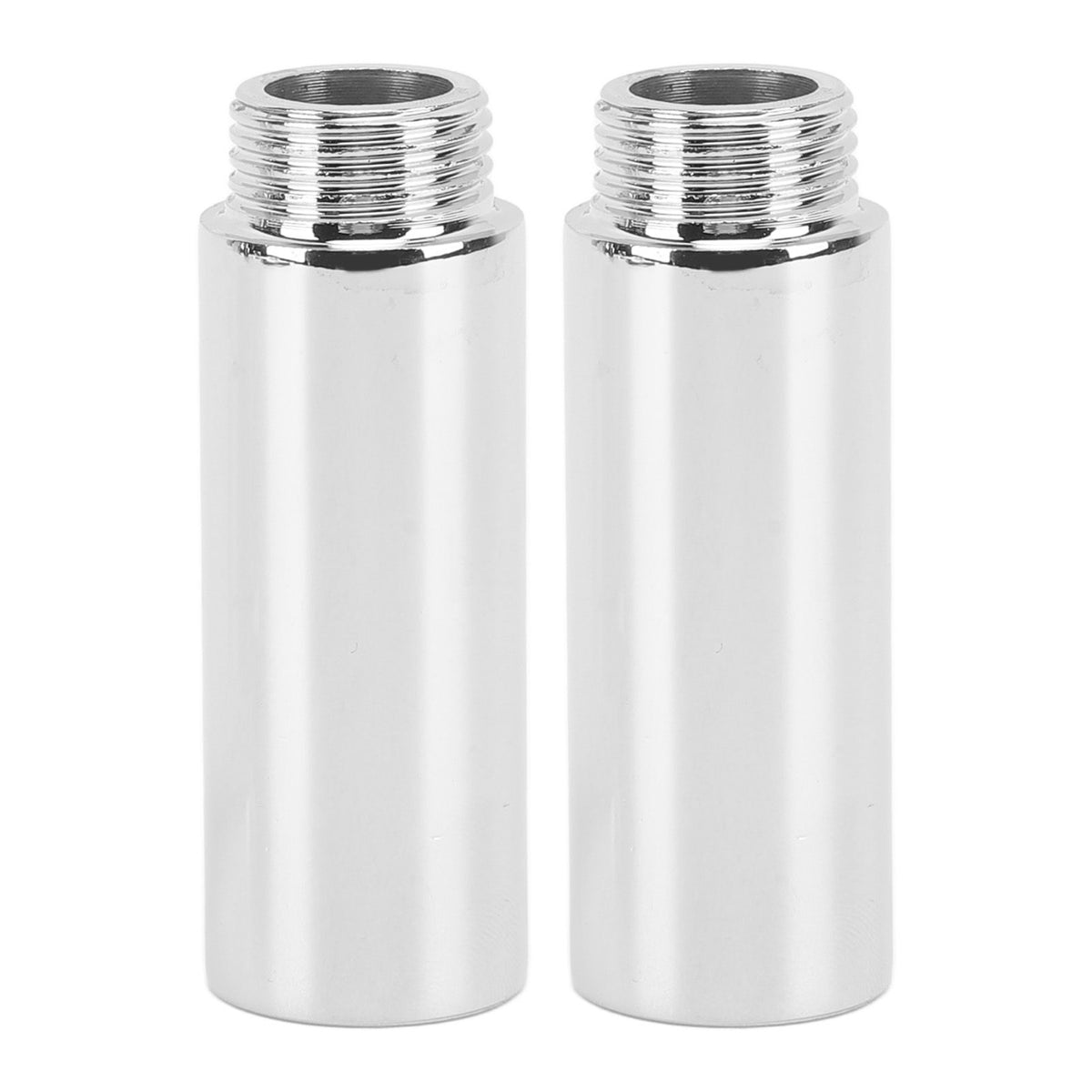 2PCS Shower Arm Extension Stainless Steel Chrome Plating Shower Head Extension Pipe for Bathroom 6.1cm/2.4in