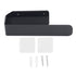 Hand Towel Holder Acrylic Modern Self Adhesive Wall Mounted Towel Bar Hanger for Bathroom Kitchen Lavatory Black