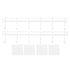 2pcs Wall Mounted Coat Rack Stainless Steel Wall Hanging Coat Hook Rail with 6 Hooks for Clothes Towel Hat 6 Hooks 2 White