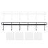 2pcs Wall Mounted Coat Rack Stainless Steel Wall Hanging Coat Hook Rail with 6 Hooks for Clothes Towel Hat 6 Hooks 1 Black 1 White