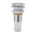 Bathroom Sink Drain Stainless Steel Polished Electroplated Flip Top Anti Blocking Short Vanity Vessel Drain Stopper for Home Kitchen