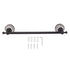 40.5cm Bathroom Towel Bar Copper Bath Towel Rack Single Towel Bar Wall Mounted Towel Holder European Style Black Antique