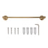 Copper Towel Bar European Style Towel Rack Single Rod Multipurpose Towel Bar Holder for Bathroom Toilet